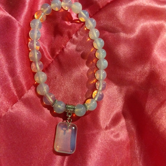 COPY - 🆕Sea Opal Bracelet with a Cham - Picture 2 of 10